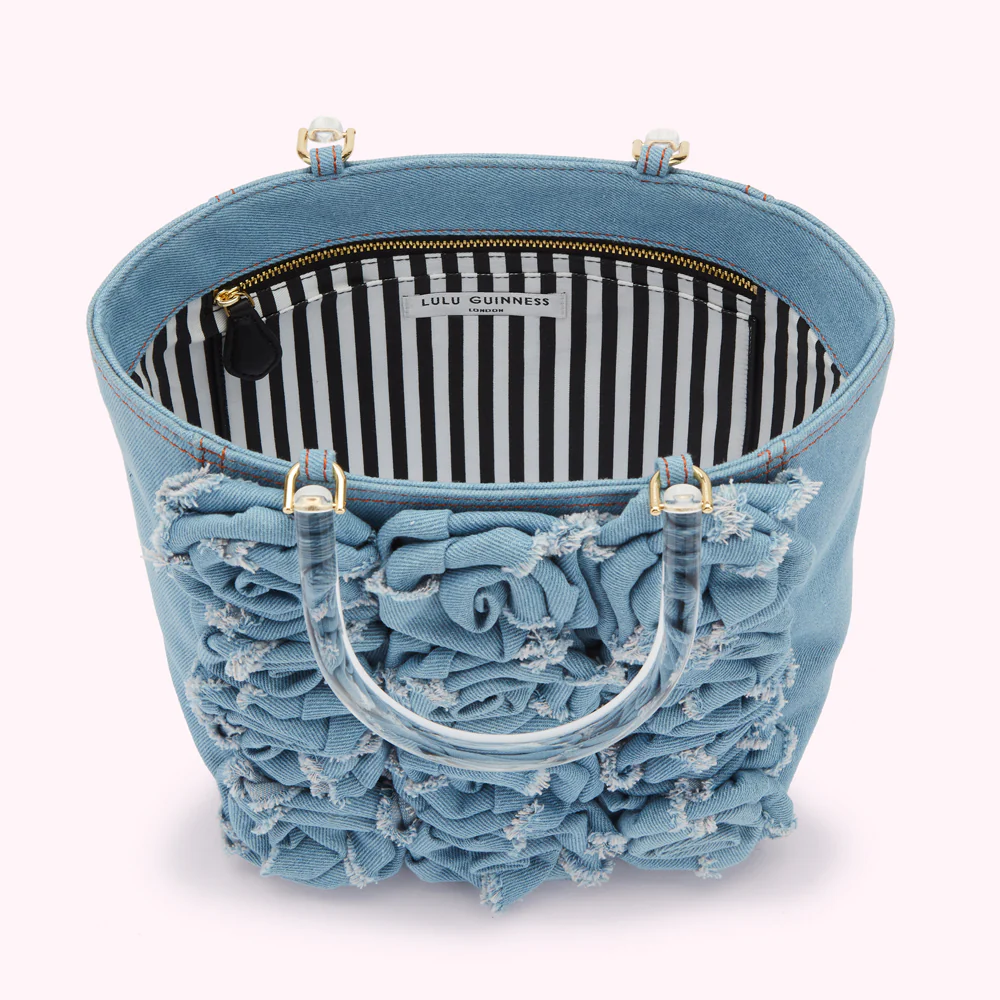 DENIM ROSES BIBI TOTE - Image 4