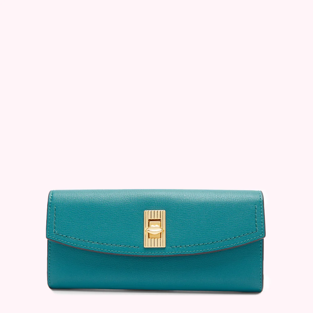 EMERALD LIP TURNLOCK LUCIA WALLET
