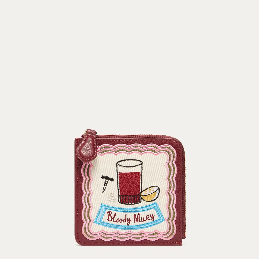 GARNET RED BLOODY MARY COIN PURSE