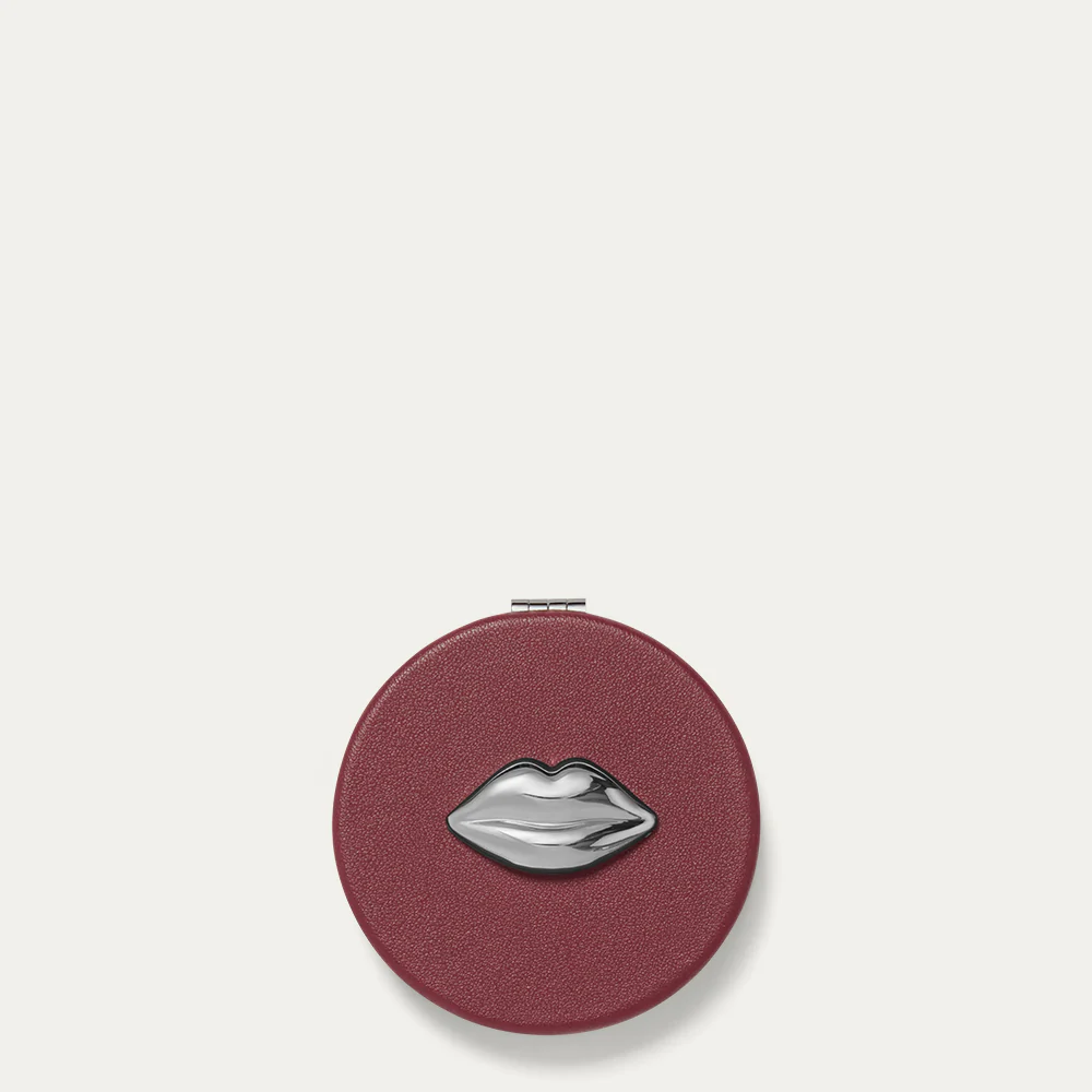 GARNET RED LIP METAL LIV COMPACT MIRROR