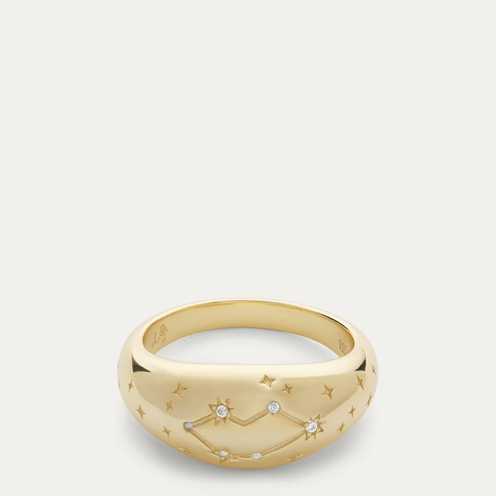 14K GOLD PLATED COSMIC CONSTELLATION RING