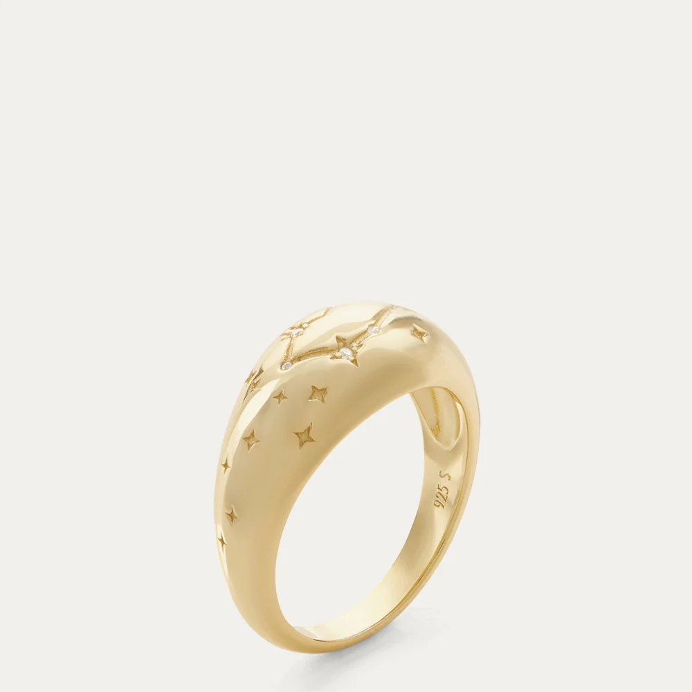 14K GOLD PLATED COSMIC CONSTELLATION RING - Image 2
