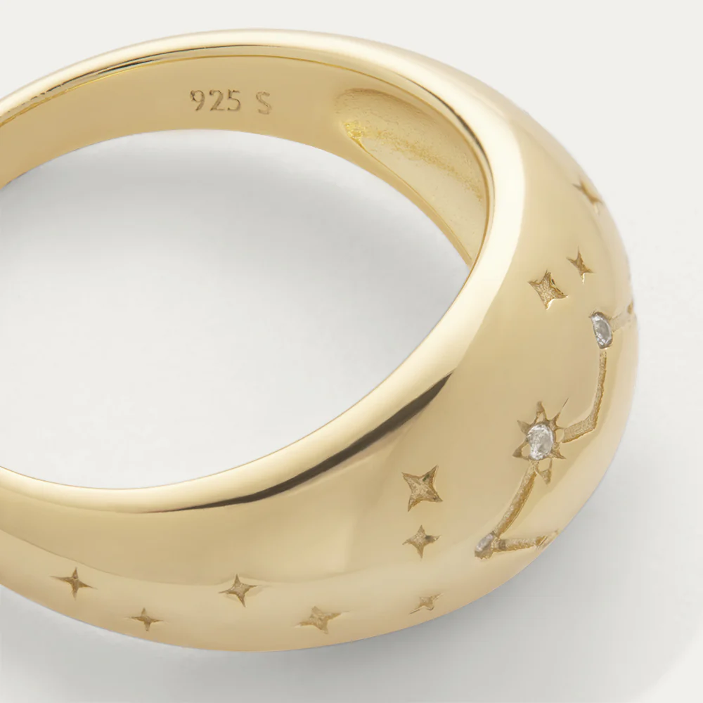 14K GOLD PLATED COSMIC CONSTELLATION RING - Image 3