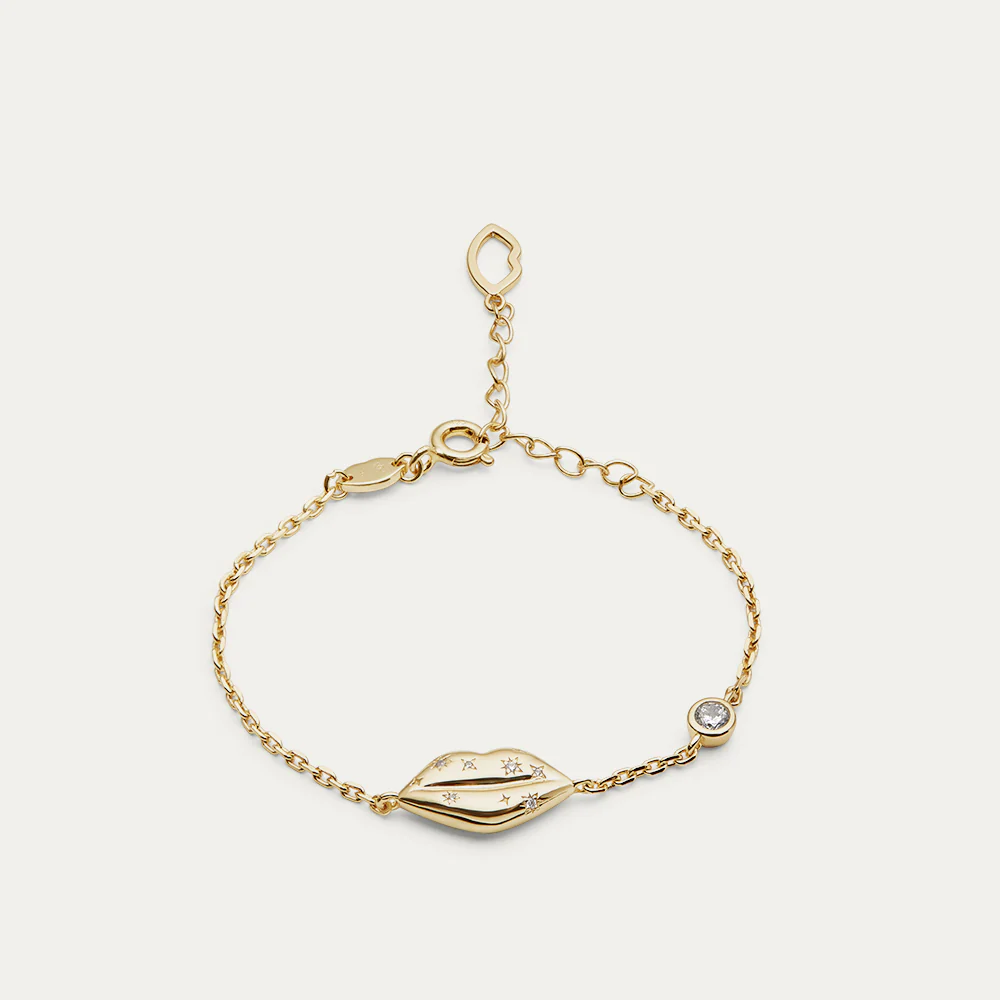 14K GOLD PLATED COSMIC PENDANT BRACELET - Image 3