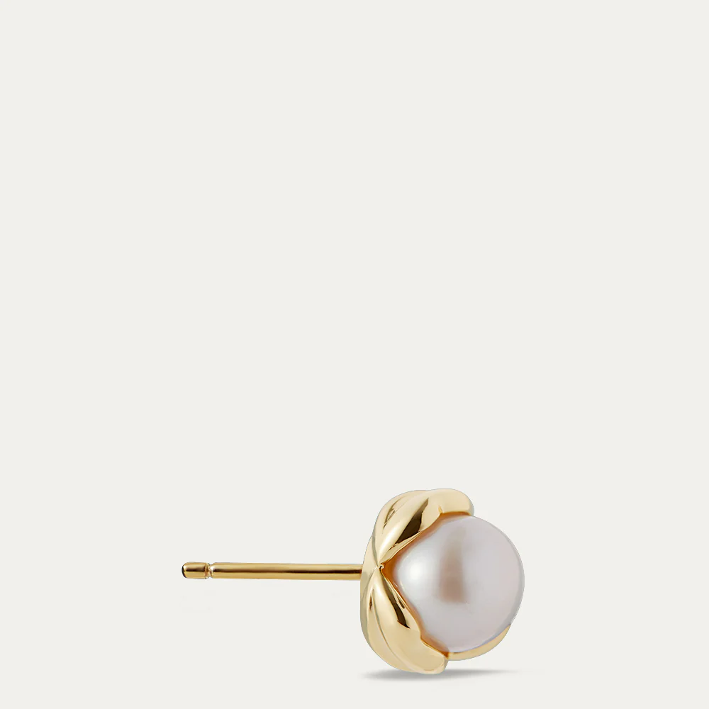 14K GOLD PLATED LUCIA LIP STUD EARRINGS - Image 2