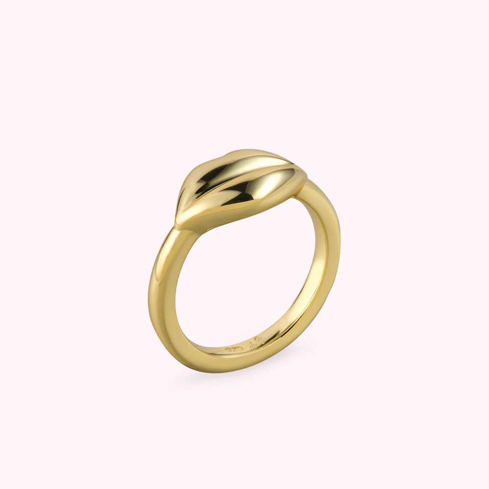 14K GOLD PLATED LUNA RING - Image 3