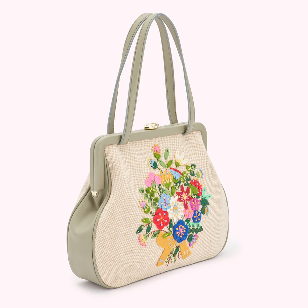 GRANITE FLORAL BLOOMS EVIE HANDBAG - Image 3