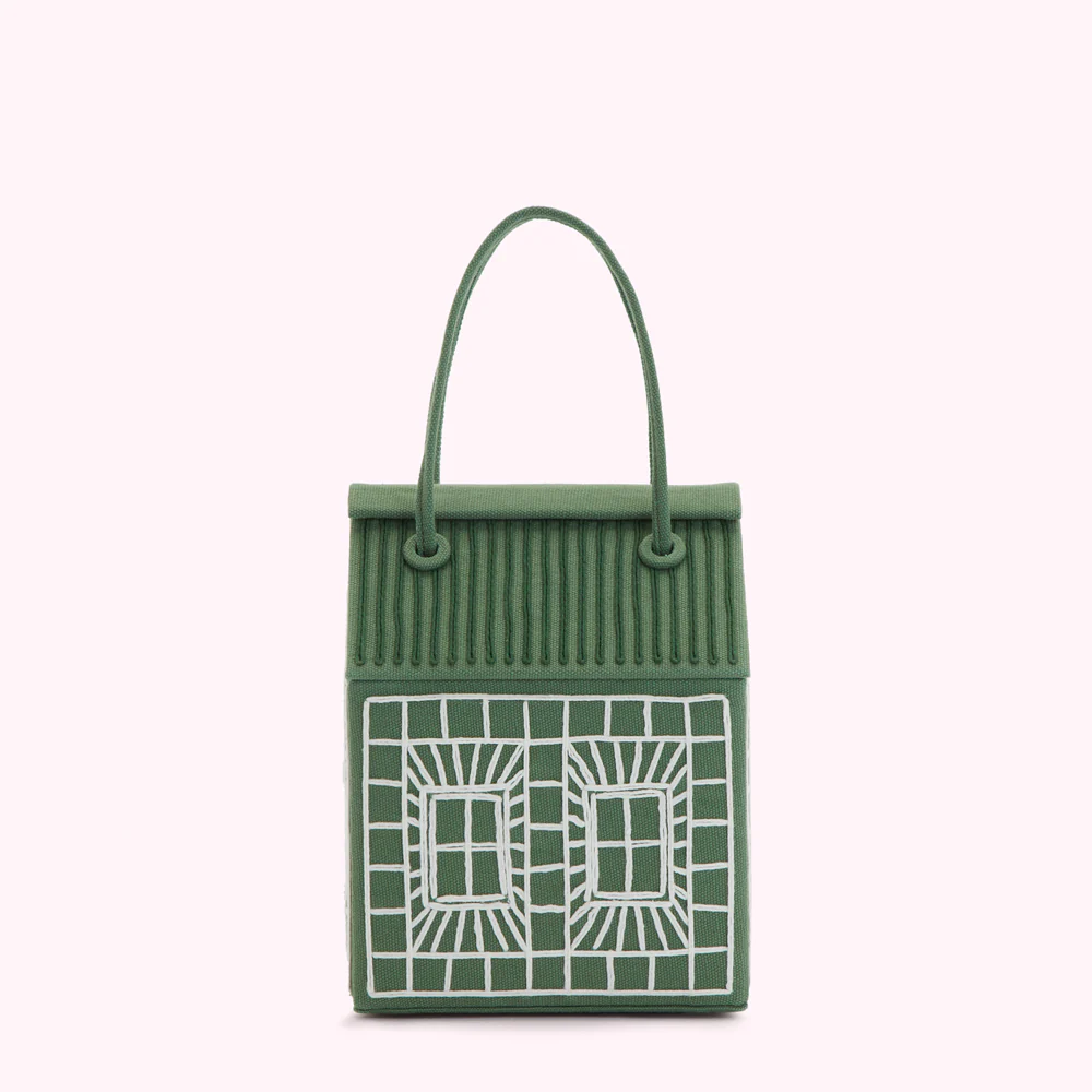 GREEN GARDEN SHED CLUTCH BAG - Image 2