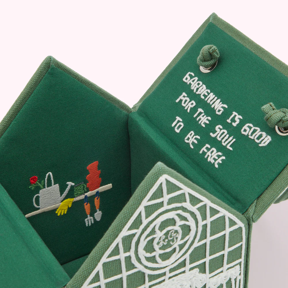 GREEN GARDEN SHED CLUTCH BAG - Image 5