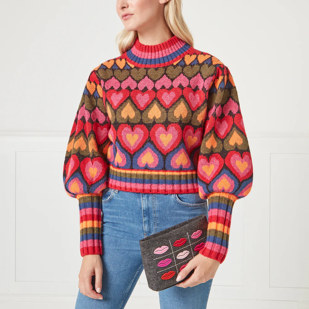 GREY LIPS MONTY CROSSBODY BAG - Image 7