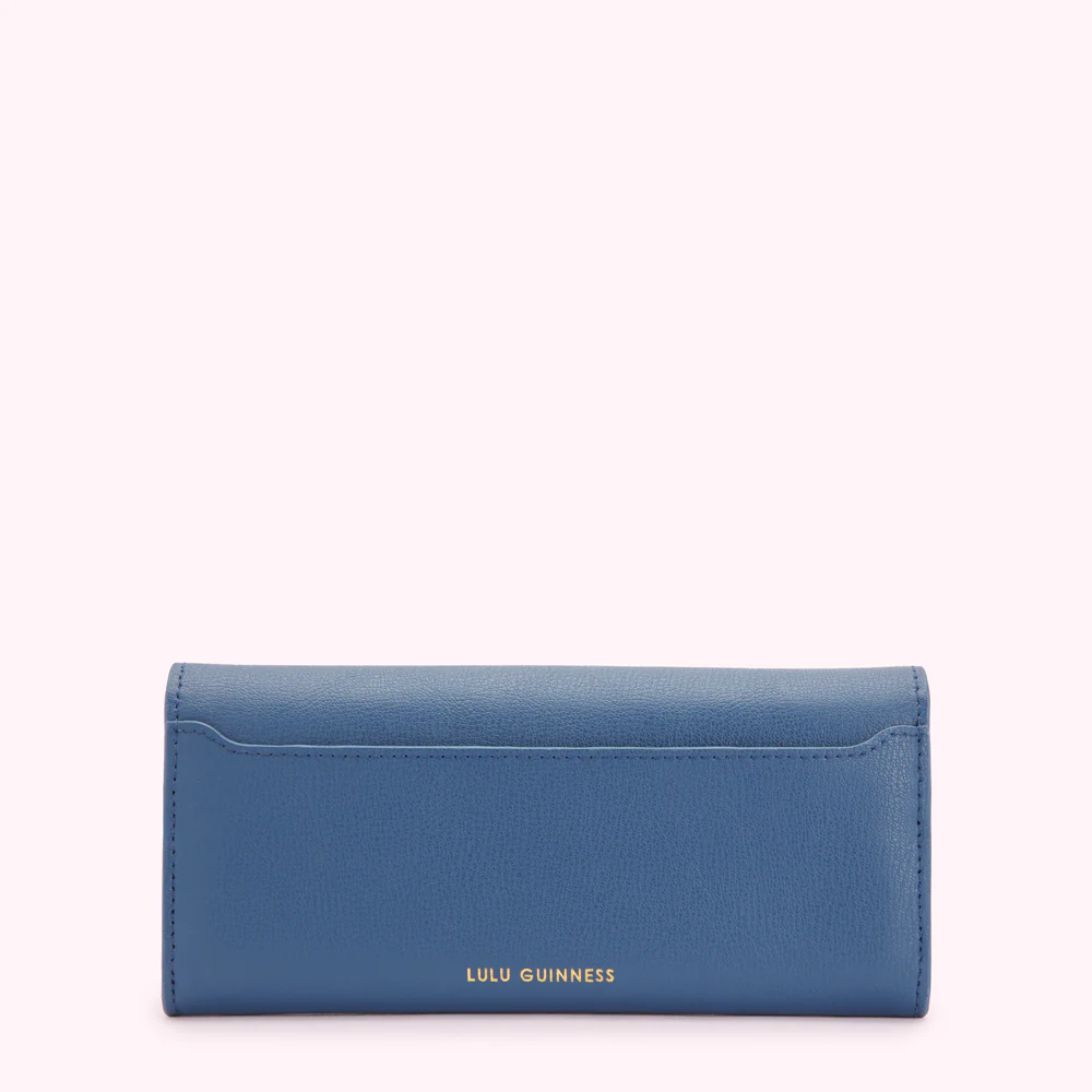INDIGO LEATHER SOLID LIP CORA WALLET - Image 2