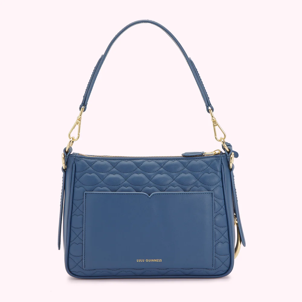 INDIGO QUILTED LIP CALLIE CROSSBODY BAG - Image 2