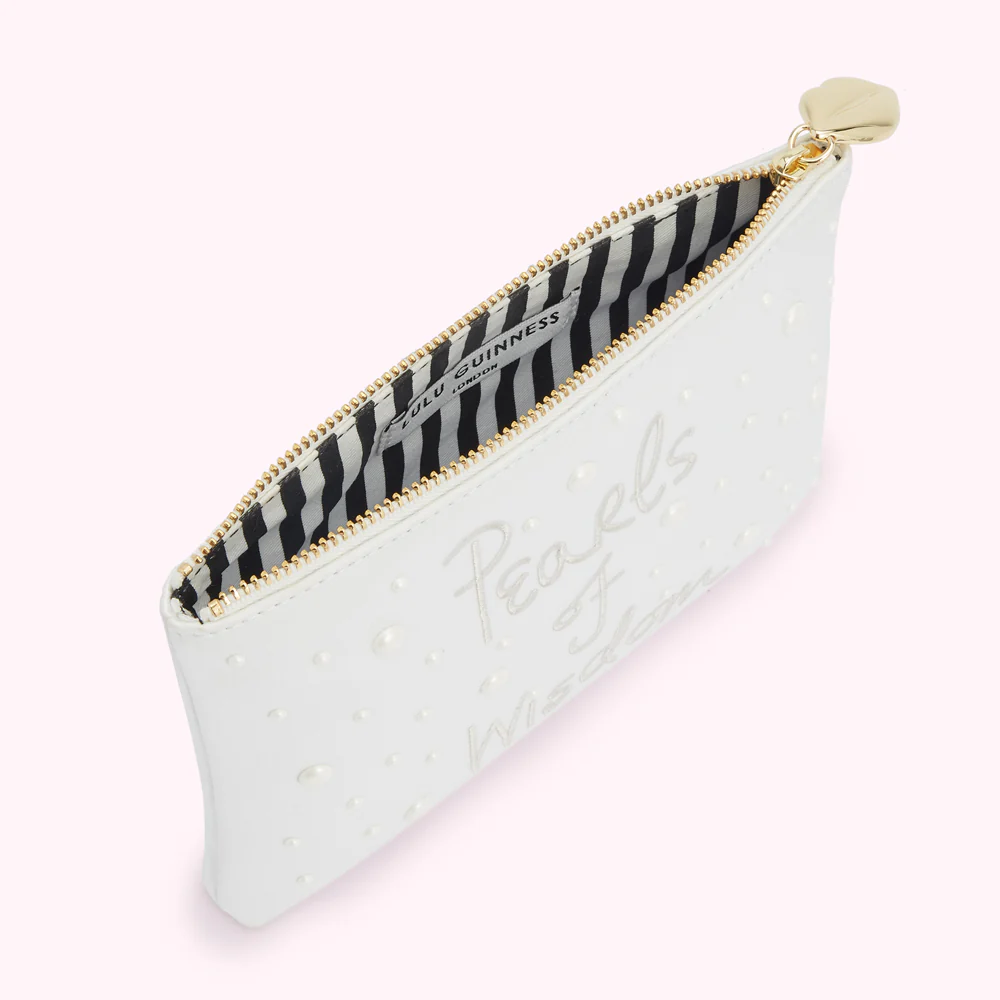 PEARL PEARLS OF WISDOM TOP ZIP POUCH - Image 3