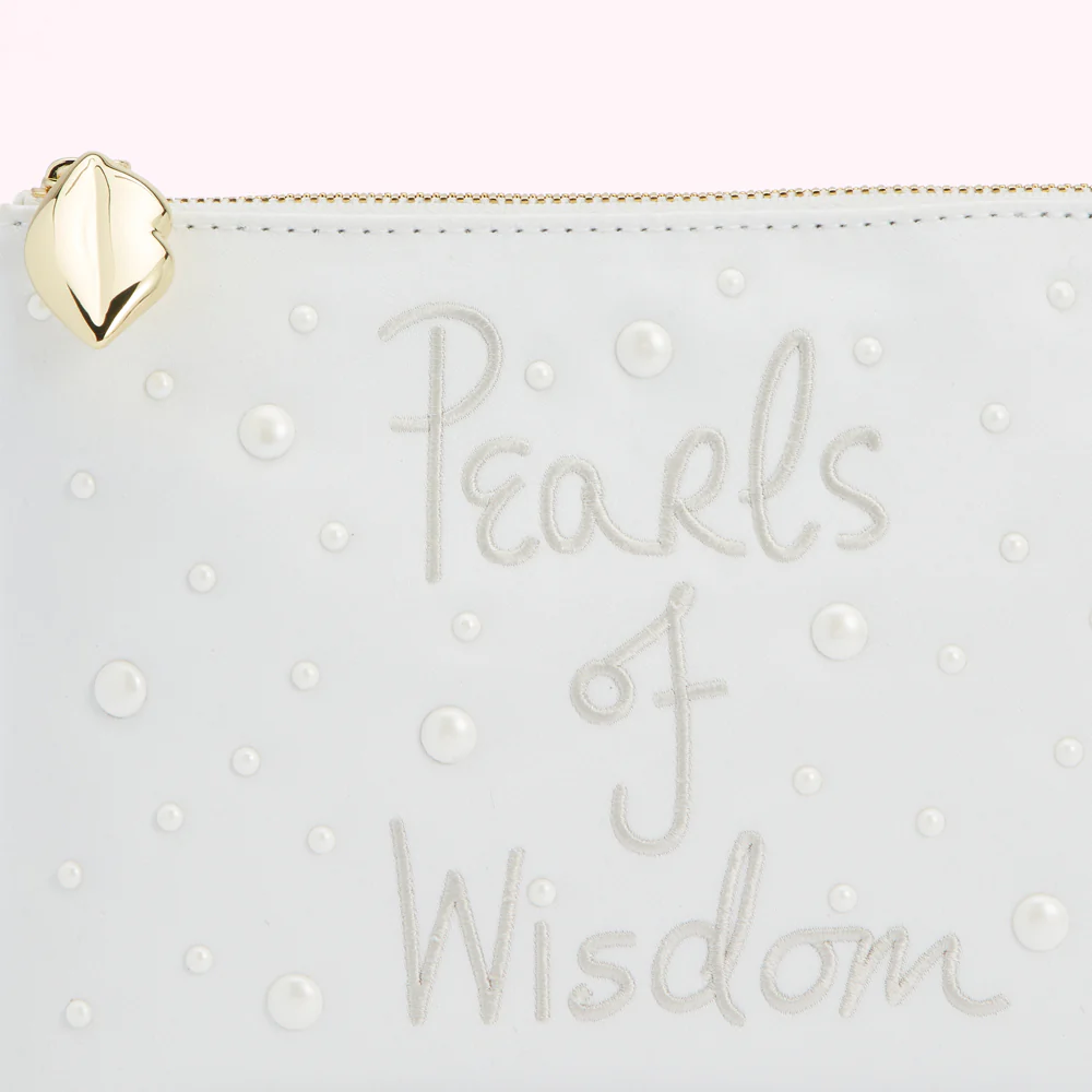 PEARL PEARLS OF WISDOM TOP ZIP POUCH - Image 4