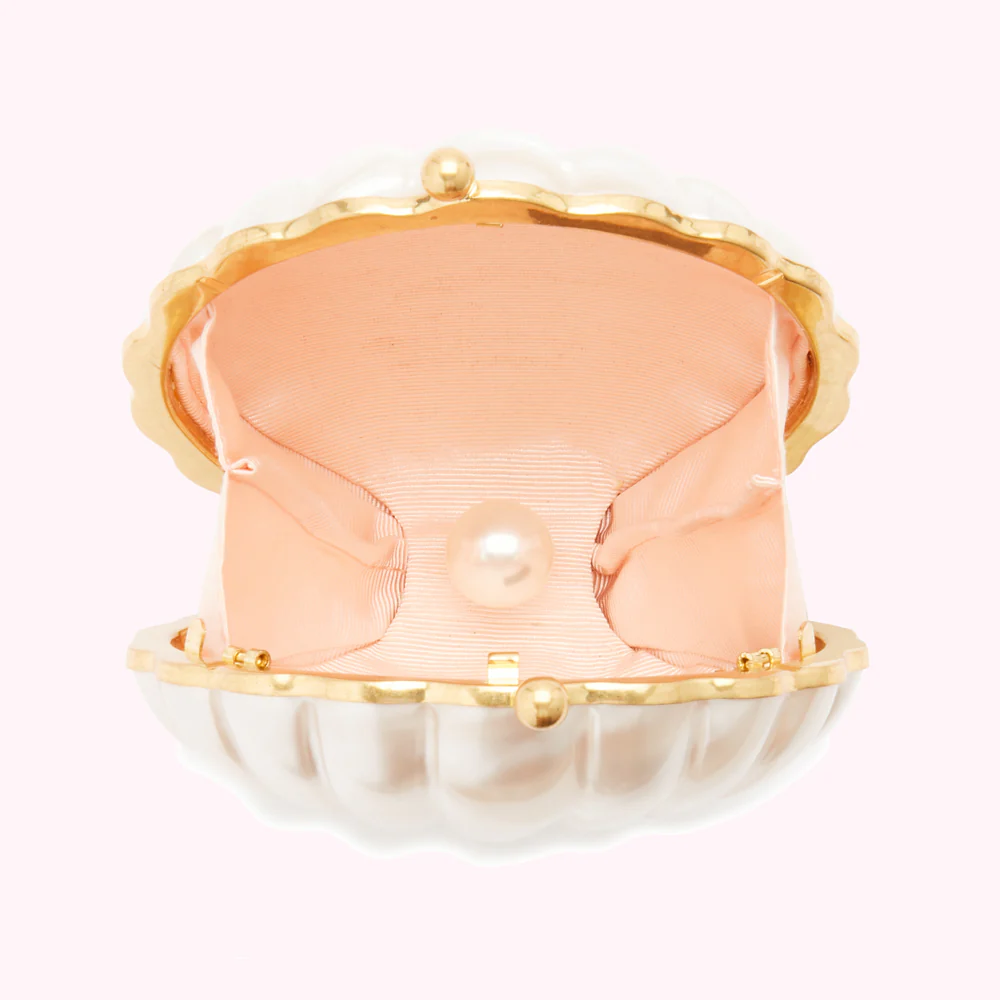 PEARL SHELL CLUTCH BAG - Image 2