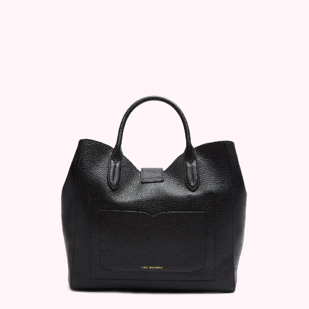 BLACK LIP TURNLOCK MORTIMER HANDBAG - Image 5