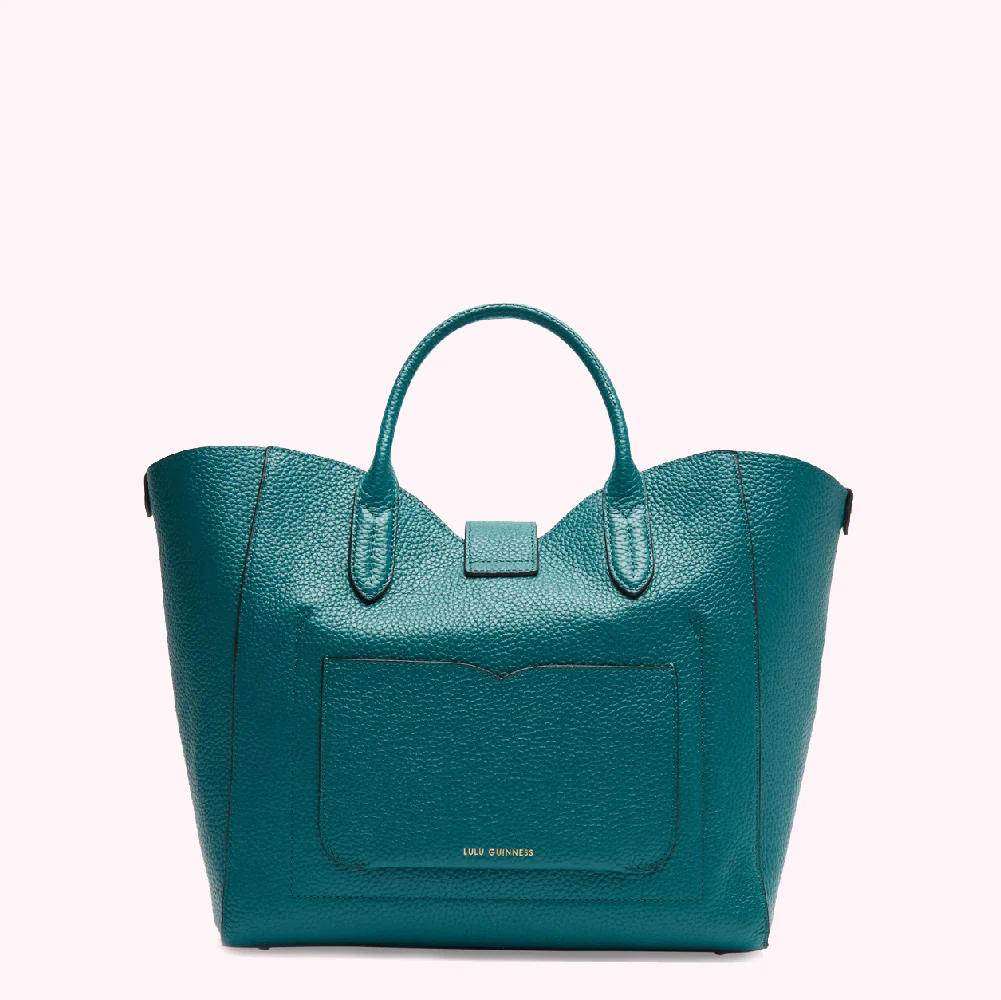 EMERALD LIP TURNLOCK MORTIMER HANDBAG - Image 2
