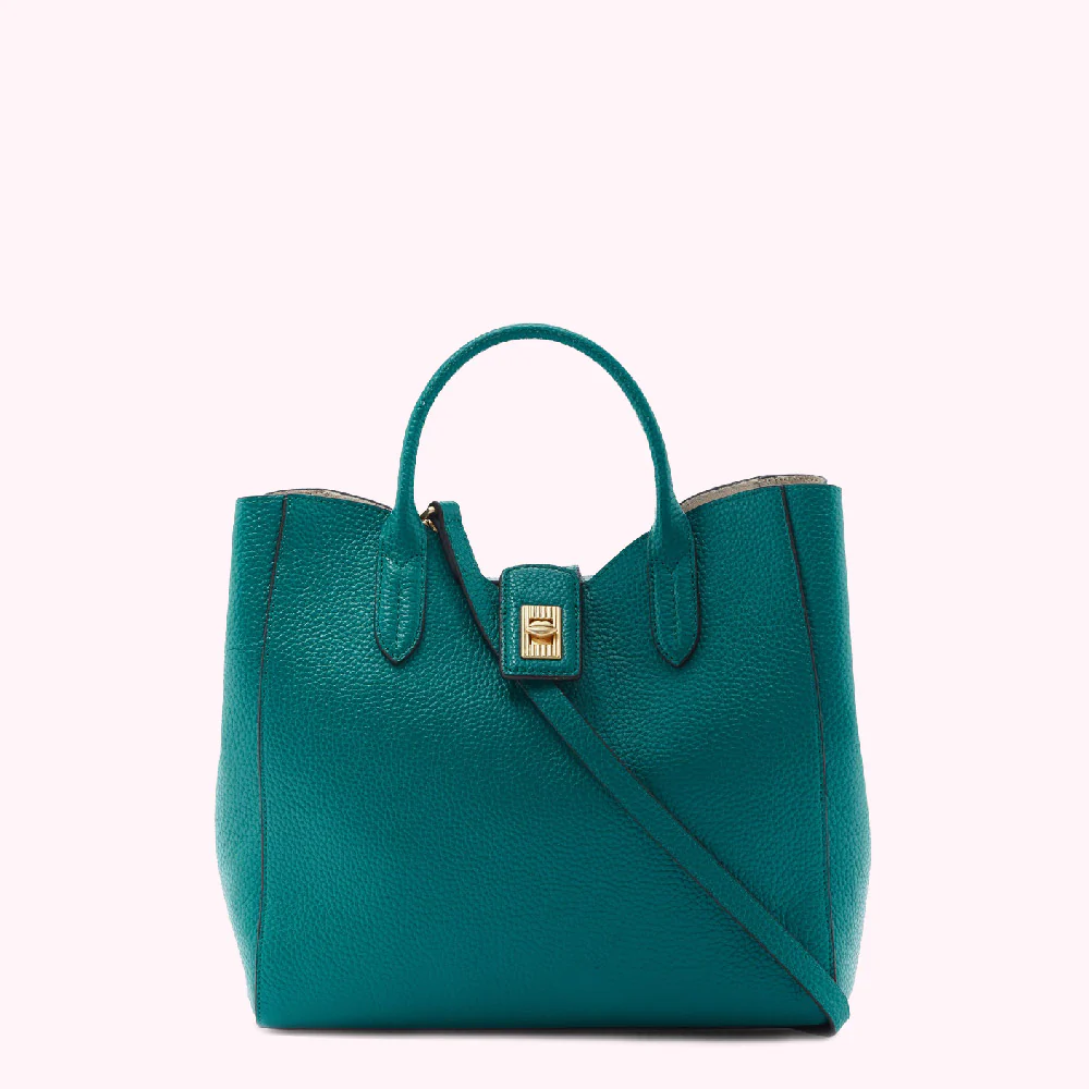 EMERALD LIP TURNLOCK MORTIMER HANDBAG - Image 4