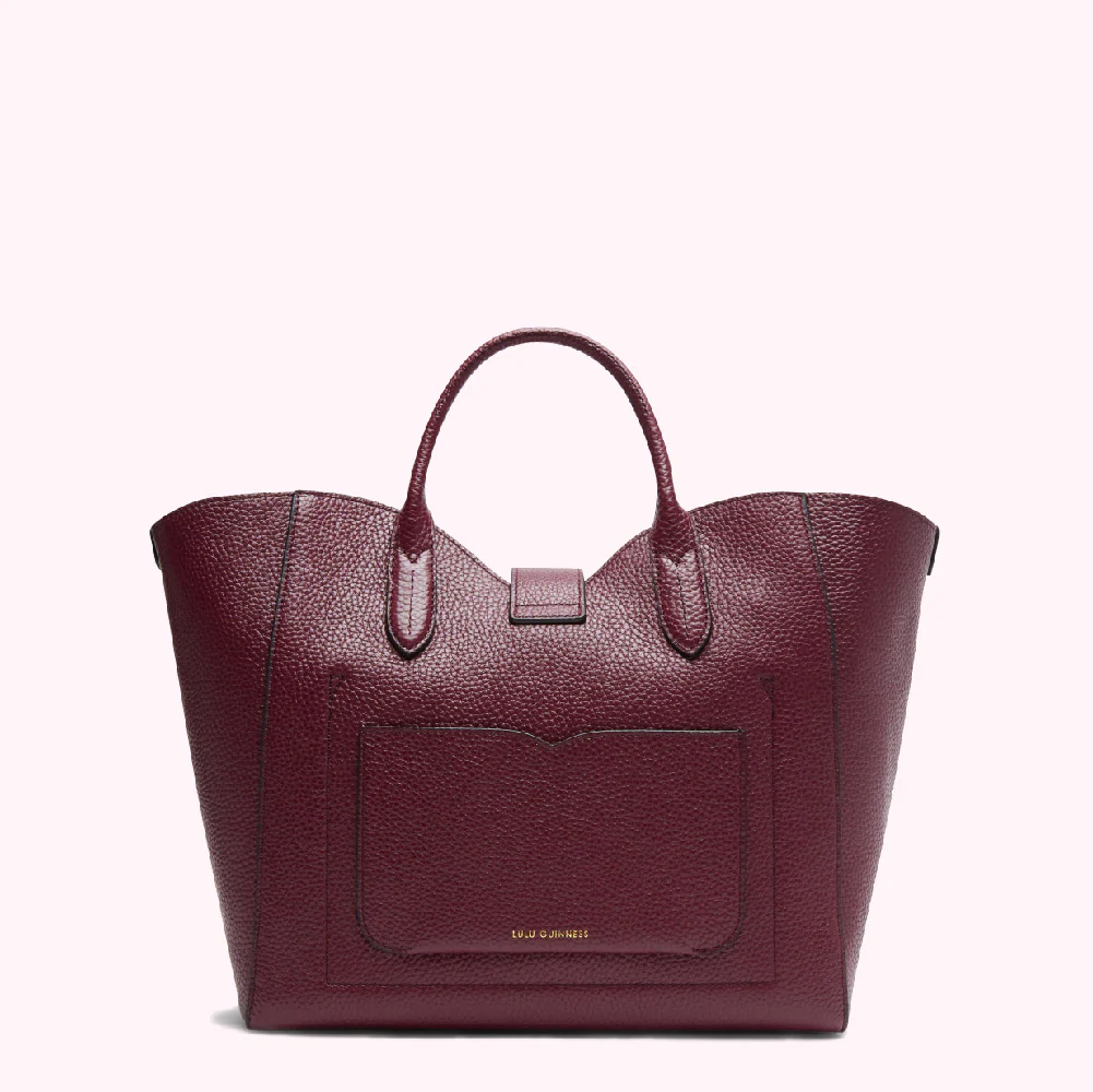 PLUM LIP TURNLOCK MORTIMER HANDBAG - Image 2