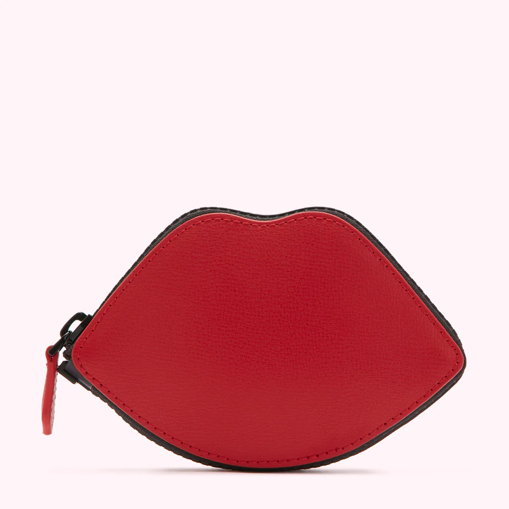 LULU RED I LOVE LULU LIP FOLDAWAY SHOPPER - Image 4
