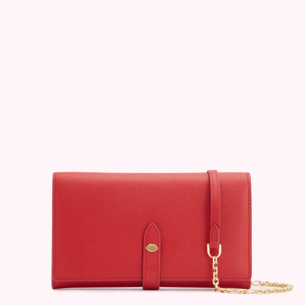 LULU RED JUNIPER CHAIN WALLET