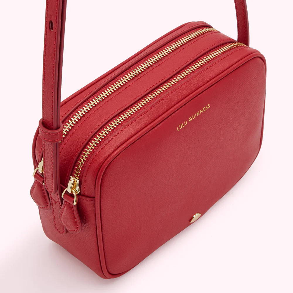 LULU RED LEATHER COLE CROSSBODY BAG - Image 3