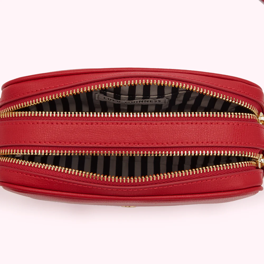 LULU RED LEATHER COLE CROSSBODY BAG - Image 4