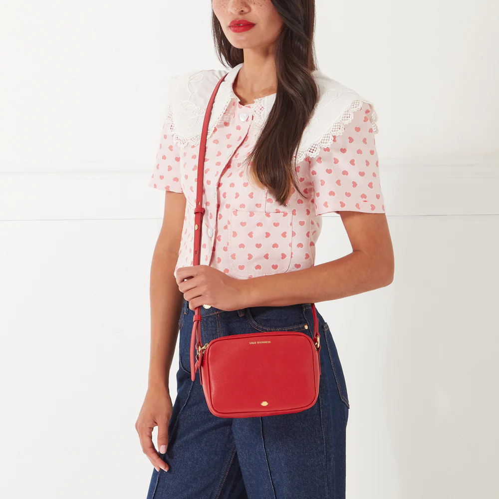 LULU RED LEATHER COLE CROSSBODY BAG - Image 7