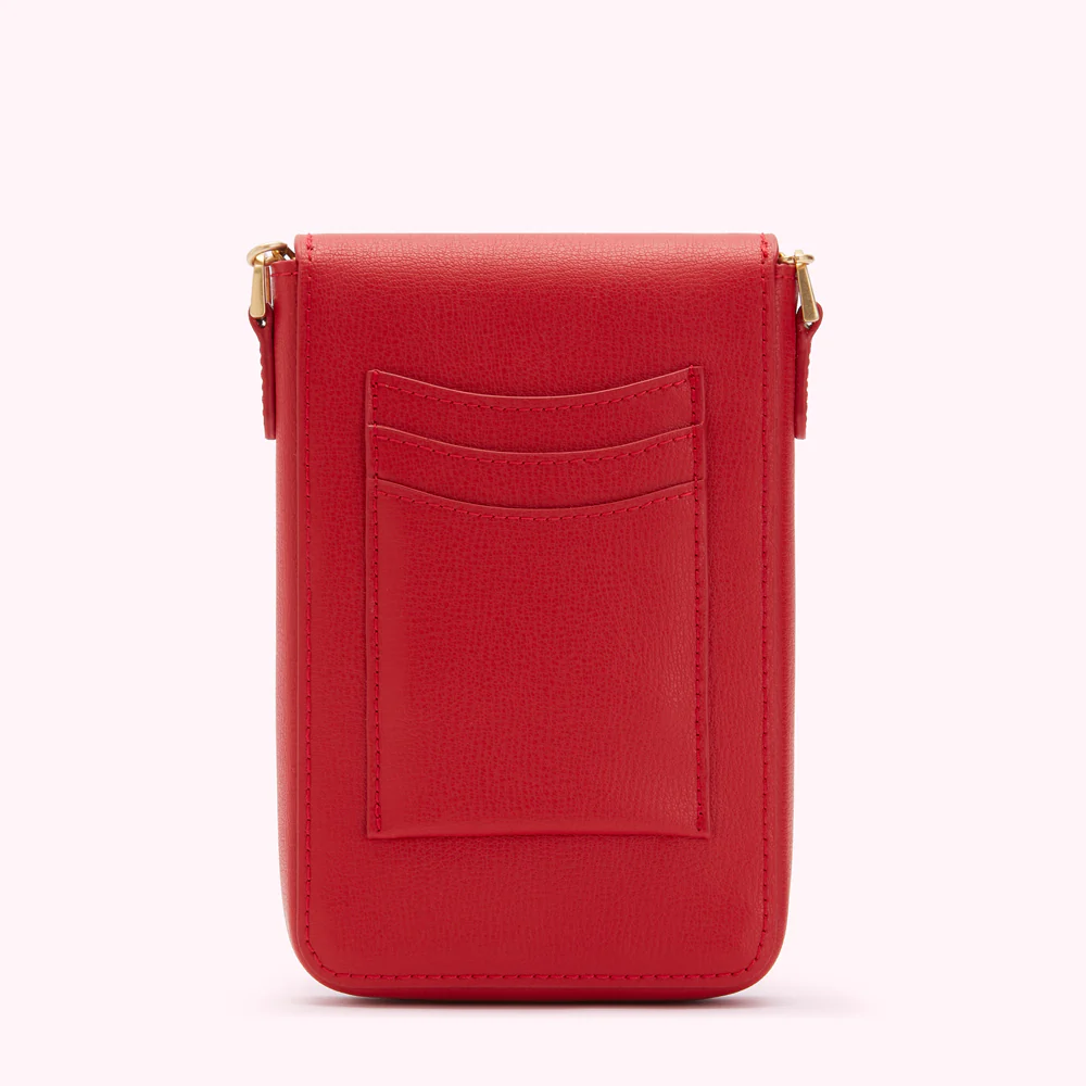 LULU RED LEATHER RITA CROSSBODY MINI BAG - Image 2
