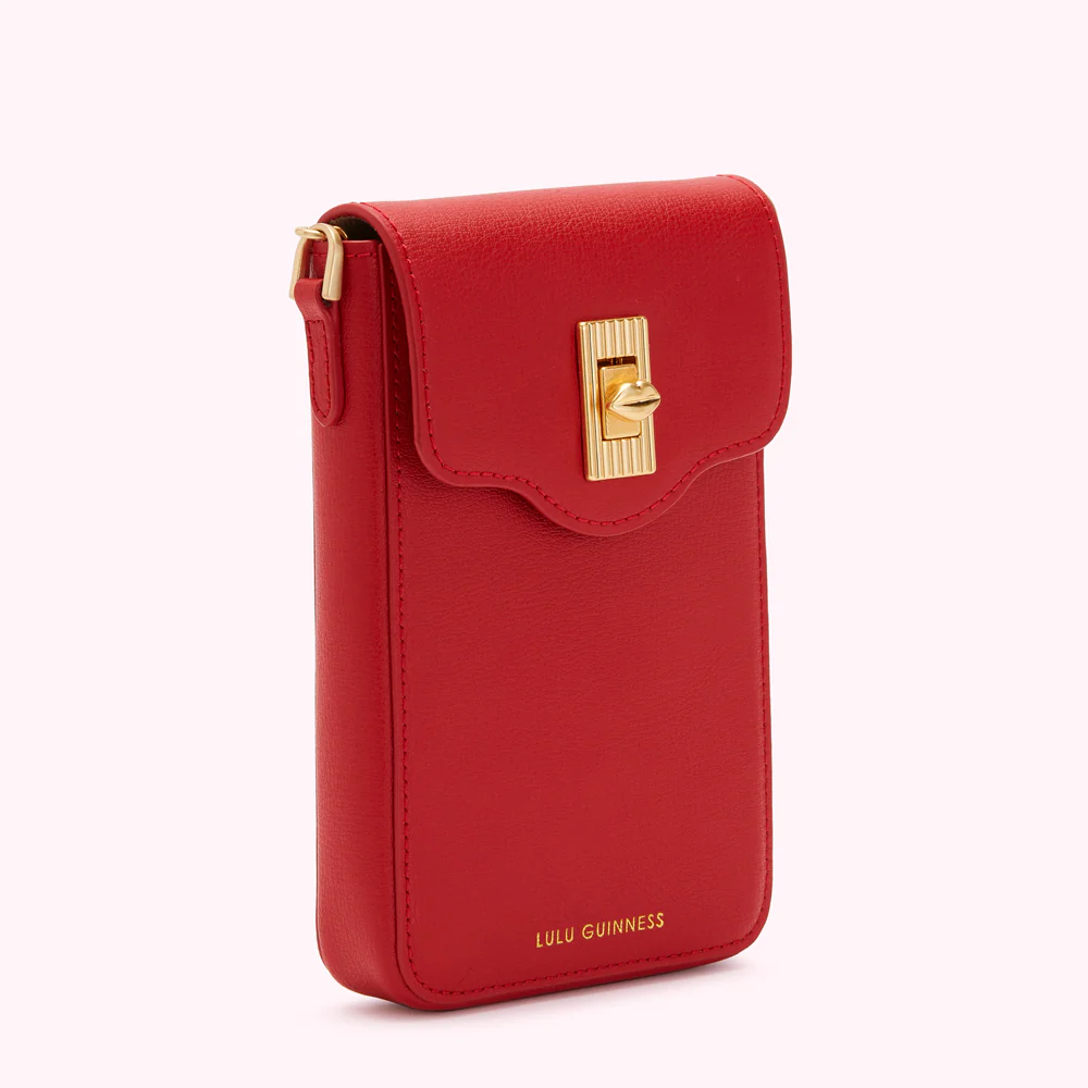 LULU RED LEATHER RITA CROSSBODY MINI BAG - Image 3