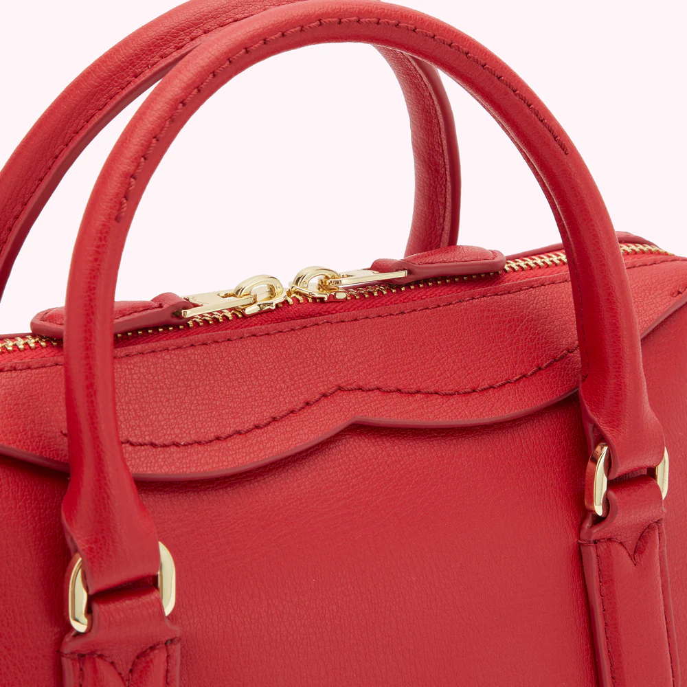 LULU RED LEATHER SMALL DYLAN HANDBAG - Image 6