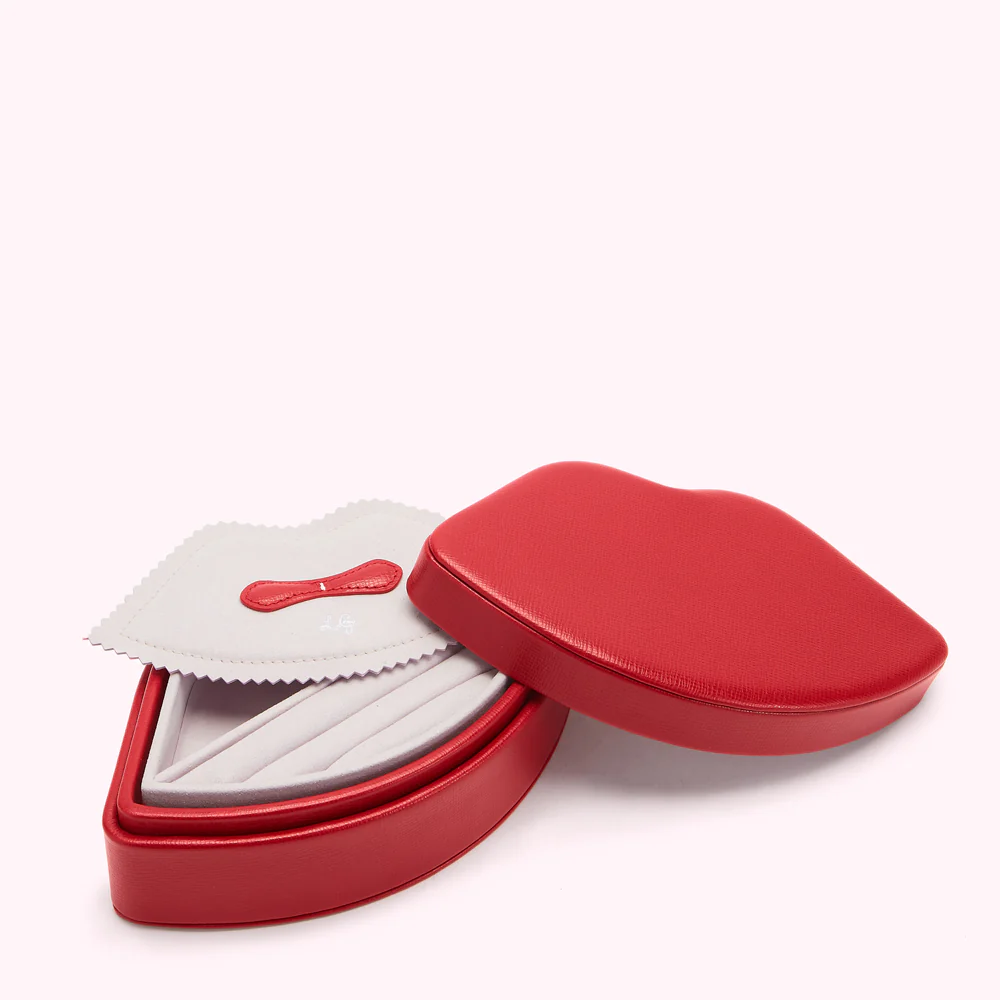 LULU RED LIP JEWELLERY BOX