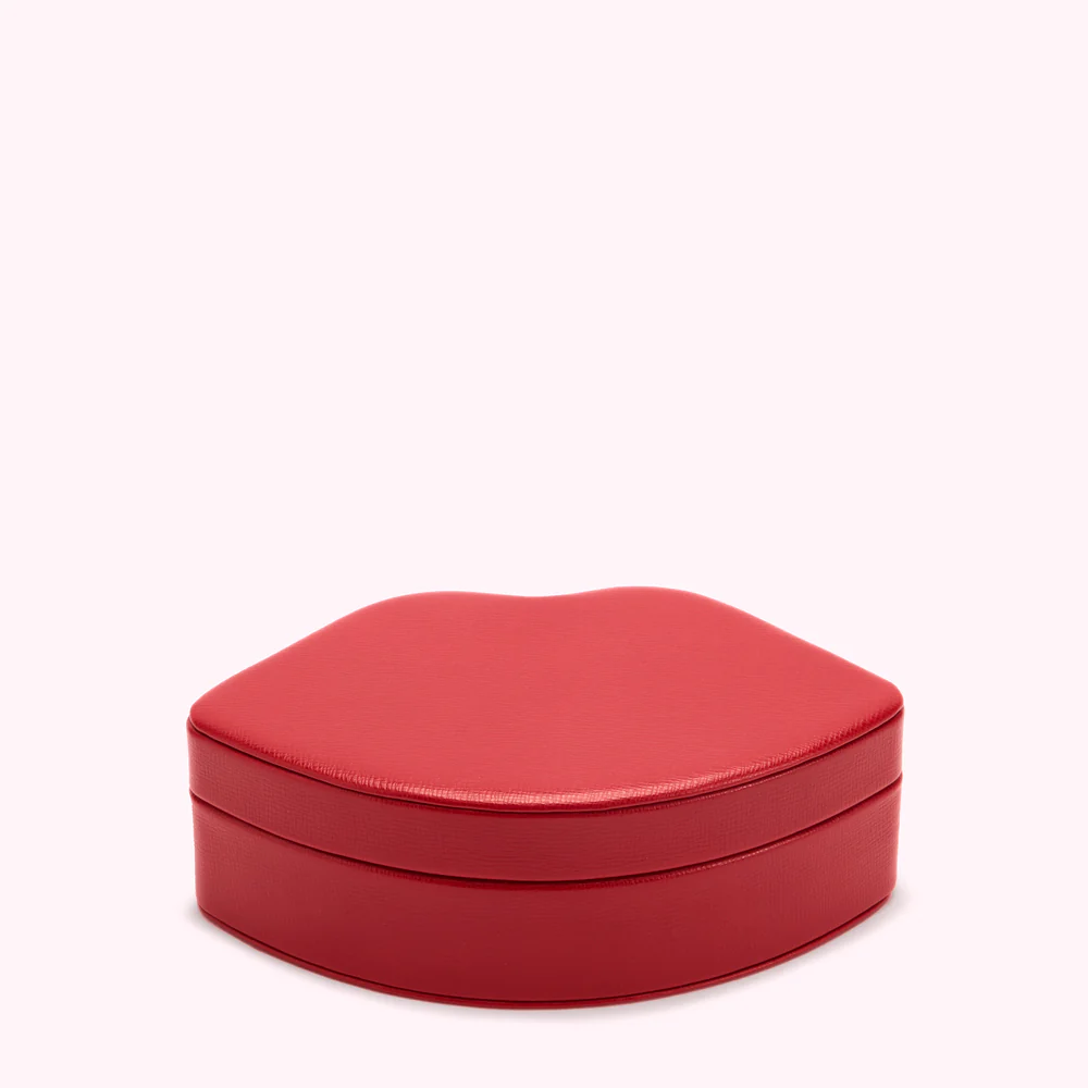 LULU RED LIP JEWELLERY BOX - Image 2