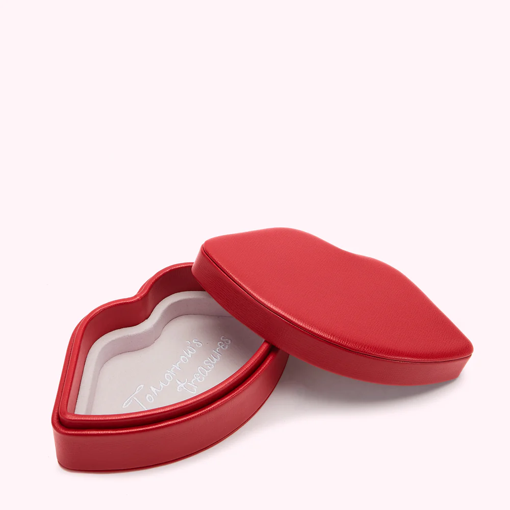 LULU RED LIP JEWELLERY BOX - Image 4