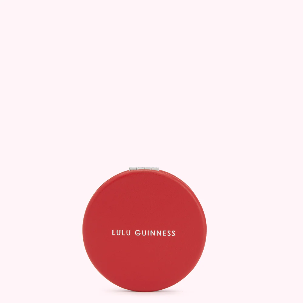 LULU RED LIP METAL LIV COMPACT MIRROR - Image 2