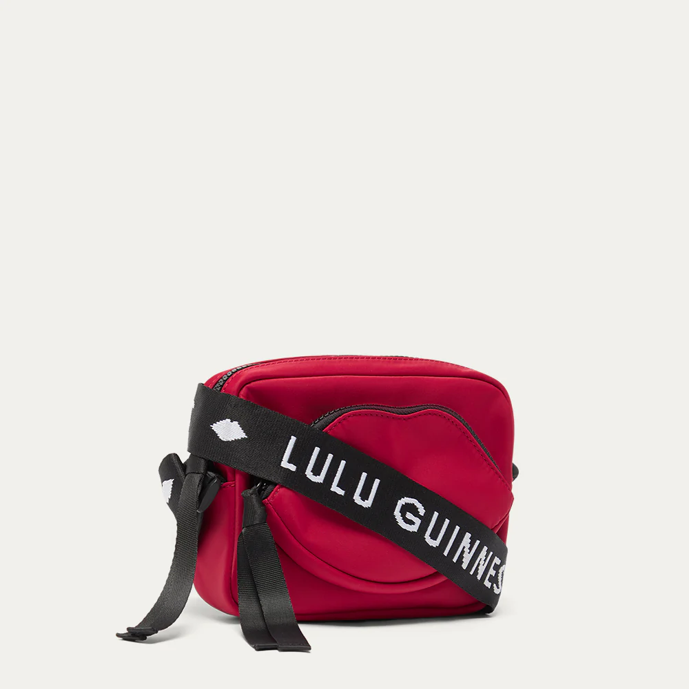 LULU RED NYLON PAM CROSSBODY BAG - Image 3