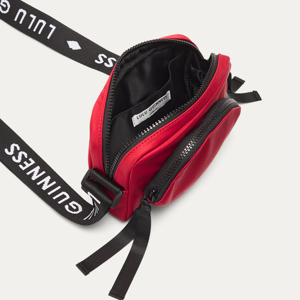 LULU RED NYLON PAM CROSSBODY BAG - Image 4