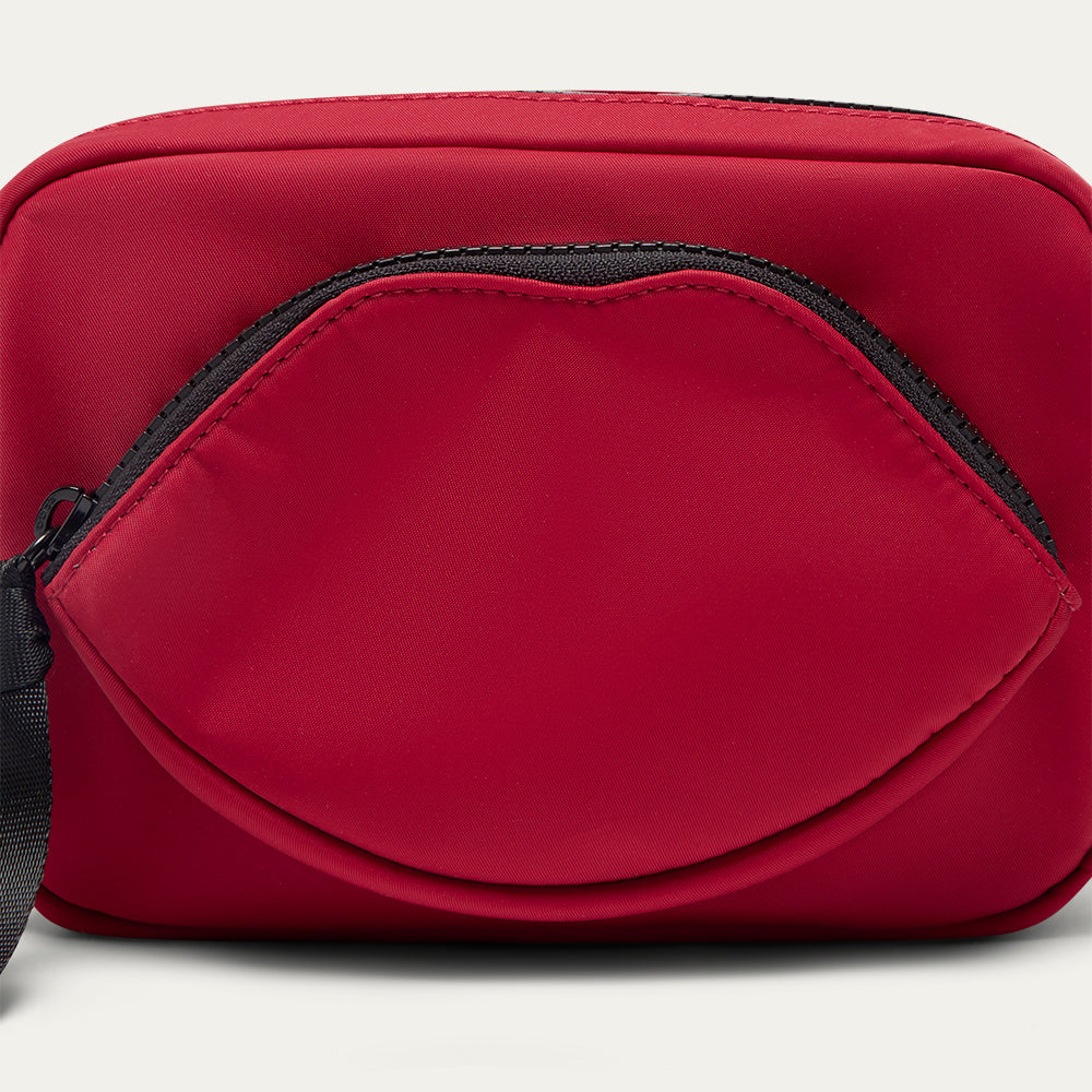 LULU RED NYLON PAM CROSSBODY BAG - Image 5
