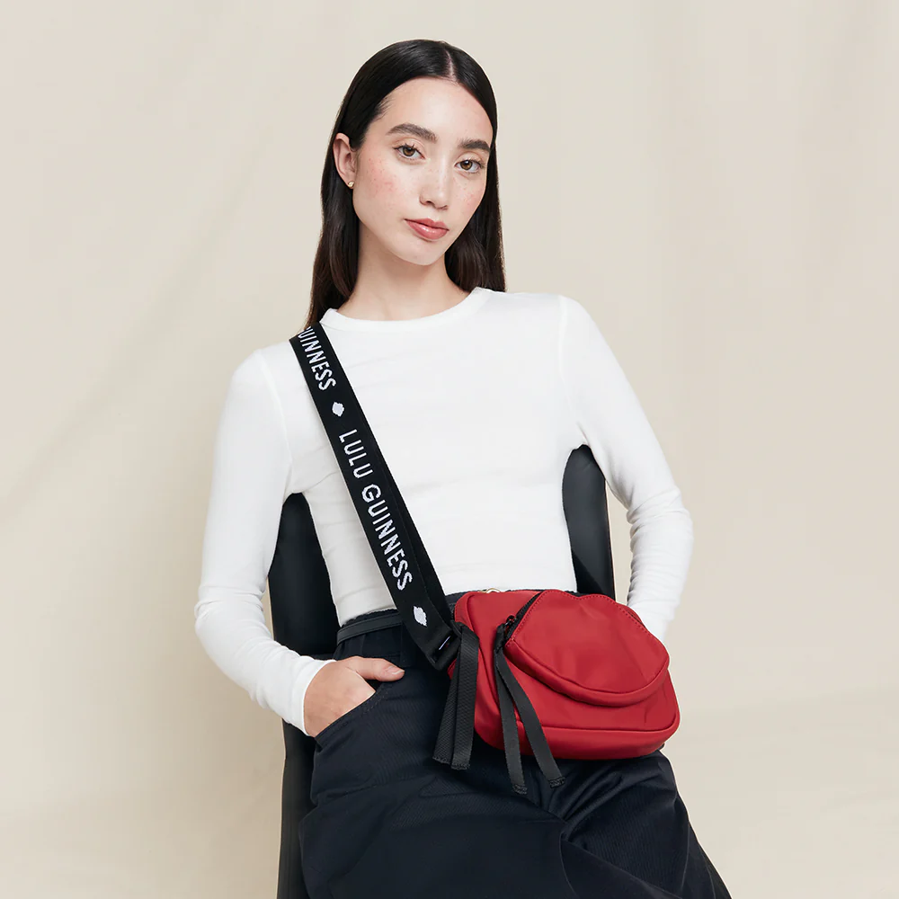 LULU RED NYLON PAM CROSSBODY BAG - Image 7