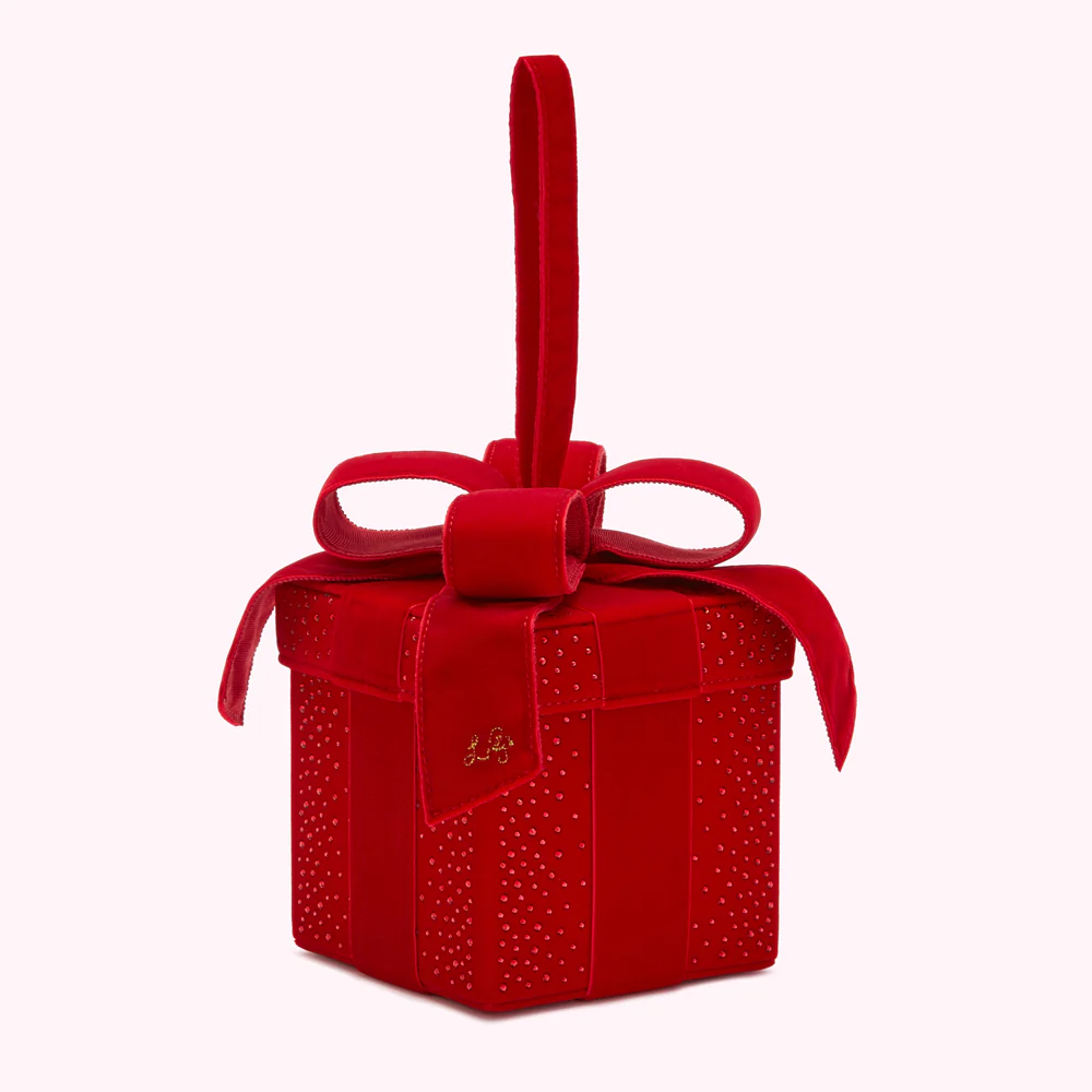 LULU RED PRESENT CLUTCH WITH SWAROVSKI® CRYSTALS - Image 2
