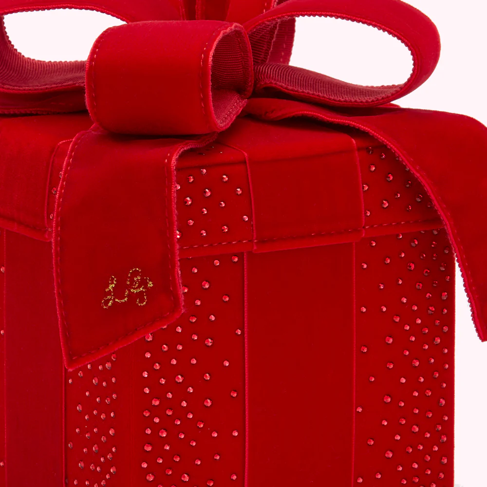 LULU RED PRESENT CLUTCH WITH SWAROVSKI® CRYSTALS - Image 3