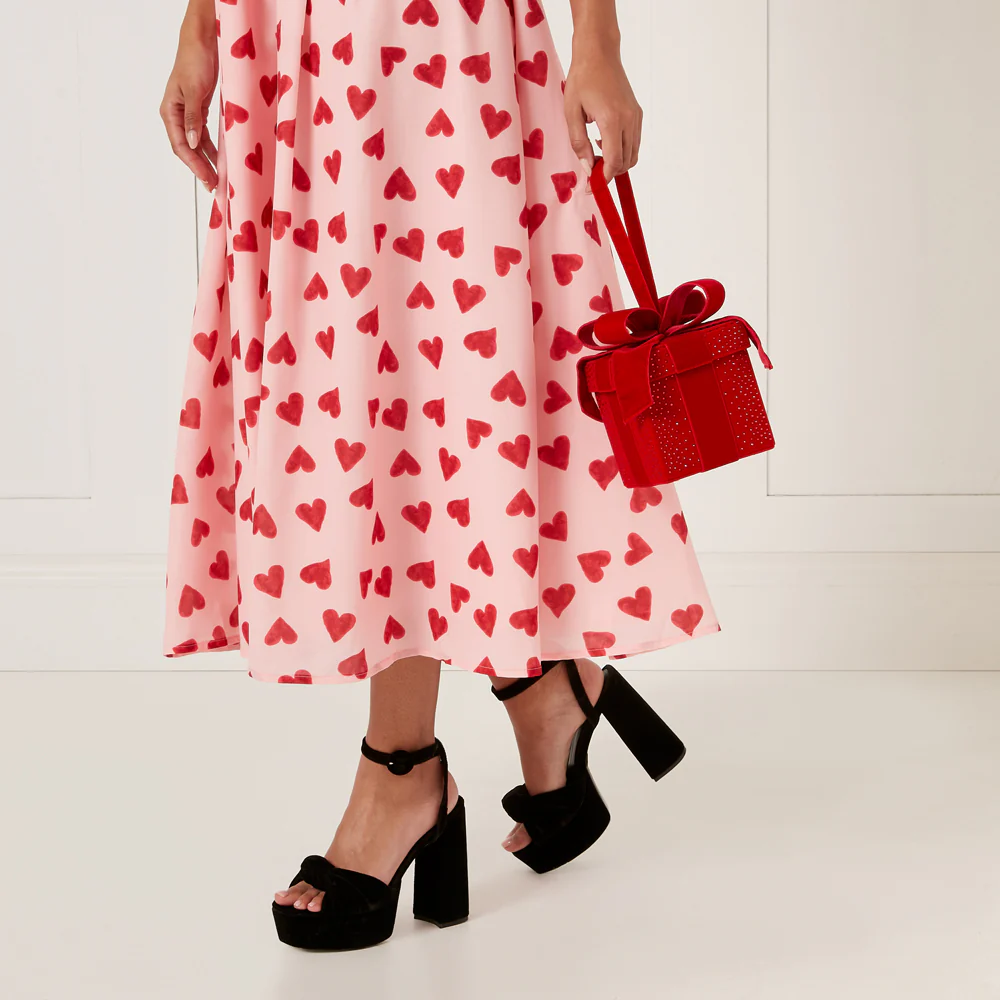 LULU RED PRESENT CLUTCH WITH SWAROVSKI® CRYSTALS - Image 6