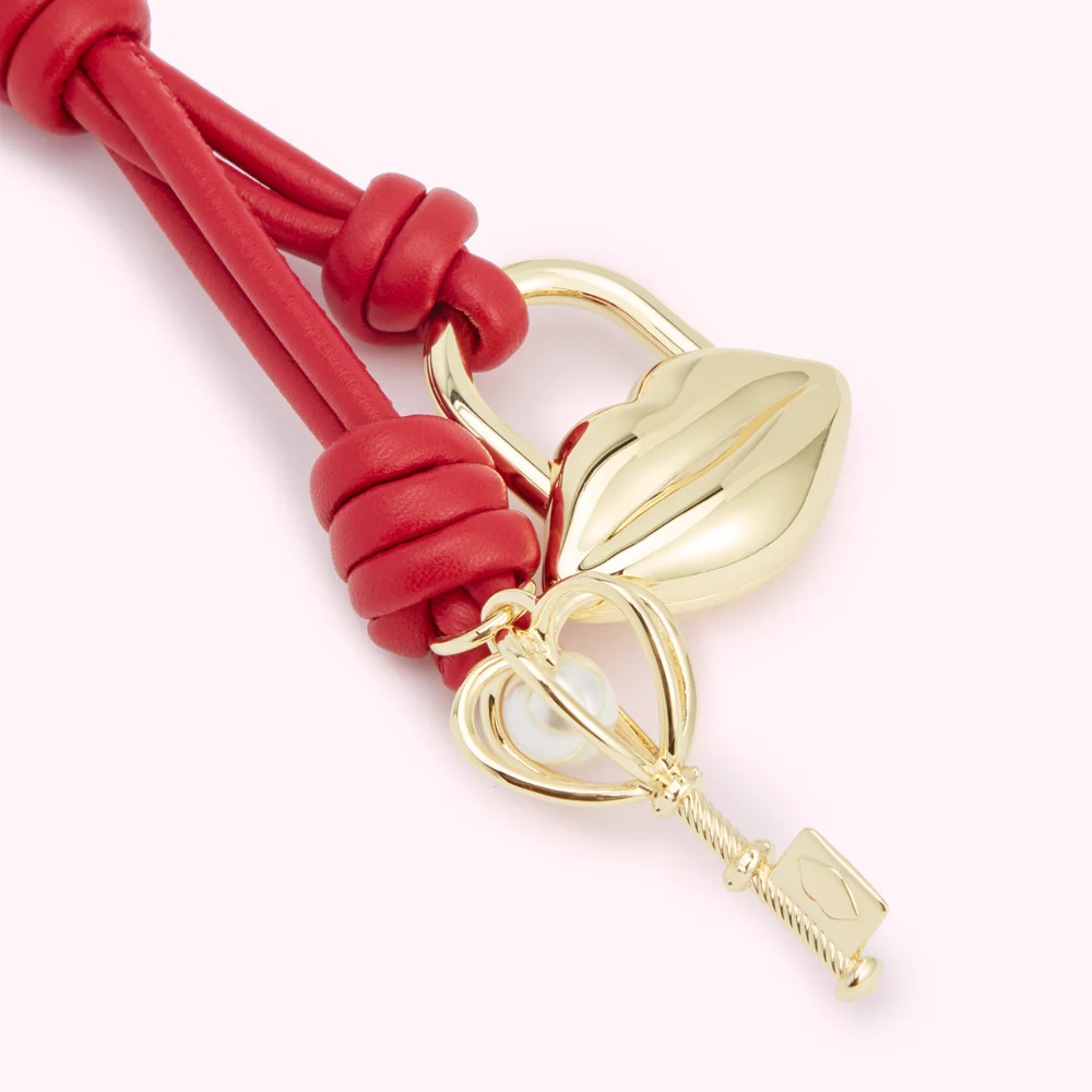 LULU RED THINK OF ME TOKEN KEYRING - Image 2