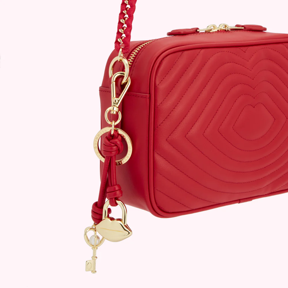LULU RED THINK OF ME TOKEN KEYRING - Image 3