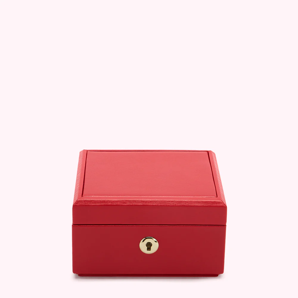LULU RED TIERED LUXURY JEWELLERY BOX - Image 3