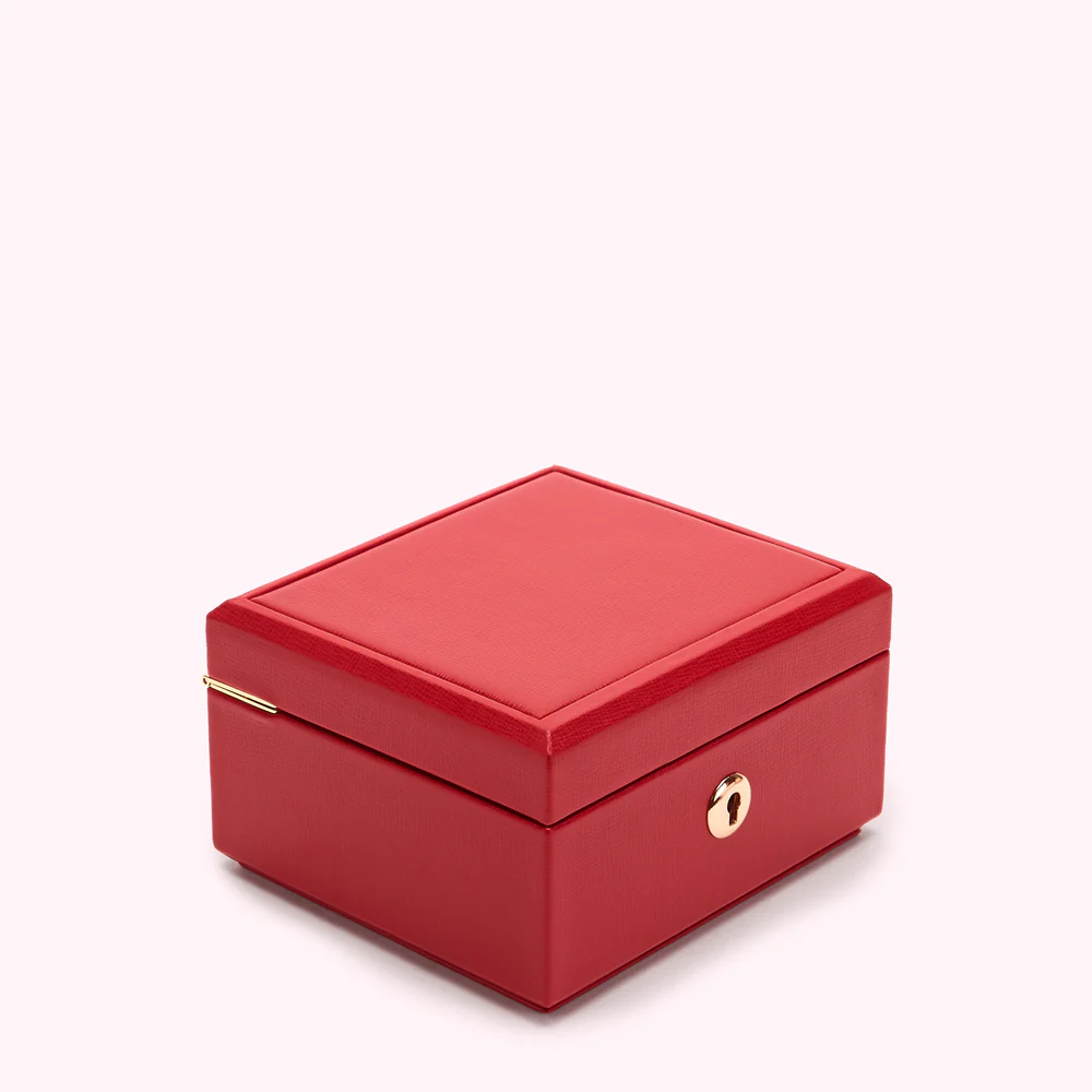 LULU RED TIERED LUXURY JEWELLERY BOX - Image 4