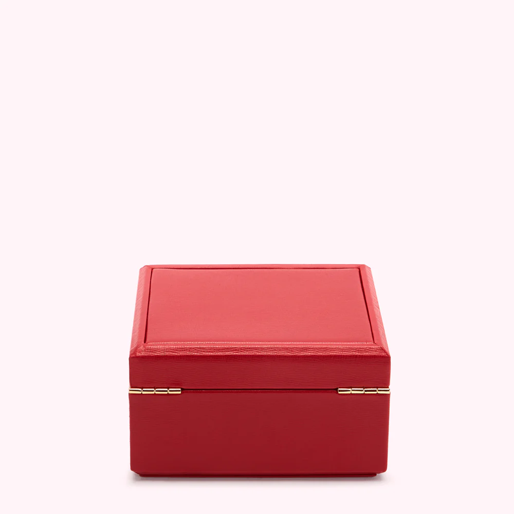 LULU RED TIERED LUXURY JEWELLERY BOX - Image 5