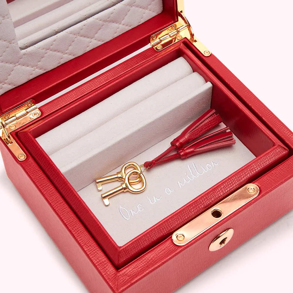 LULU RED TIERED LUXURY JEWELLERY BOX - Image 6