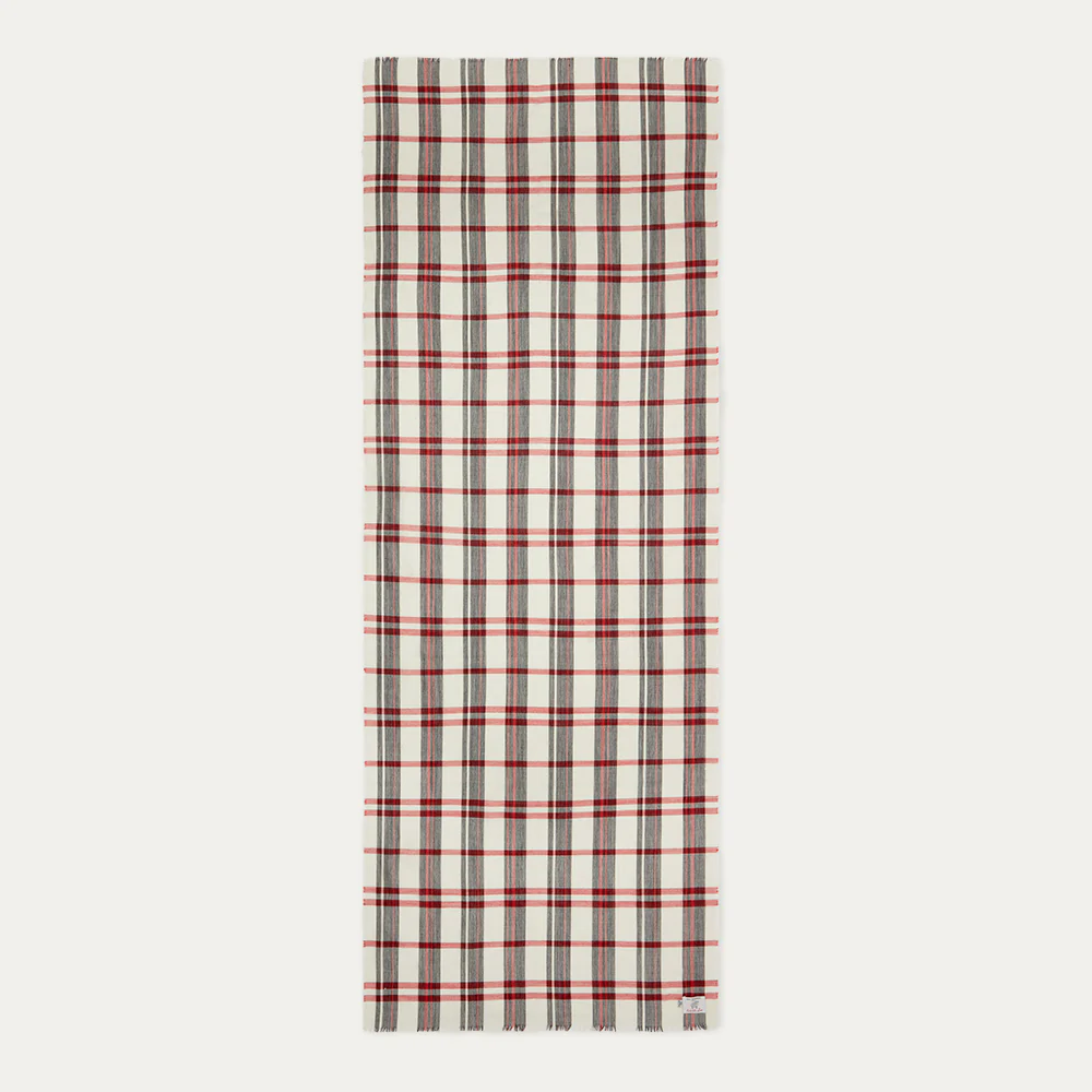 LULU TARTAN LIGHTWEIGHT SHAWL - Image 2