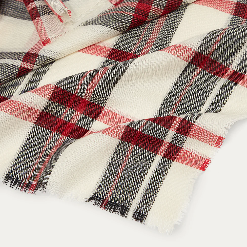 LULU TARTAN LIGHTWEIGHT SHAWL - Image 3